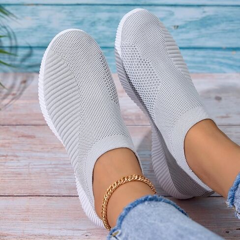 Women's Walking Tennis Shoes Athletic Casual Gym Slip on Lightweight Sneakers in Saudi Arabia