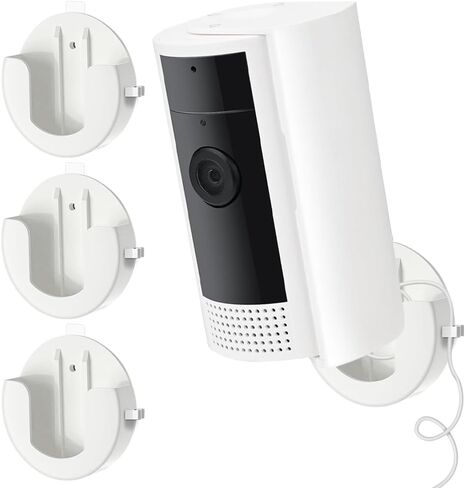 Ring Camera Mount (1st Gen and 2nd Gen) Stick Up Mount | Holder Compatible with Outdoor Security Camera, Mounting Bracket Camera Not Included (White) in Saudi Arabia