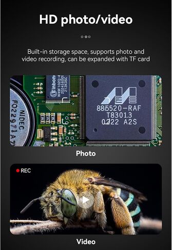 مجهر رقمي مكون من مجهر رقمي 500x مكثف المجوهرات Magnifier 8 LED LID 2MP شاشة التركيز التلقائي لنوع المجوهر in Saudi Arabia