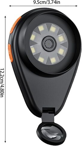 مجهر رقمي مكون من مجهر رقمي 500x مكثف المجوهرات Magnifier 8 LED LID 2MP شاشة التركيز التلقائي لنوع المجوهر in Saudi Arabia