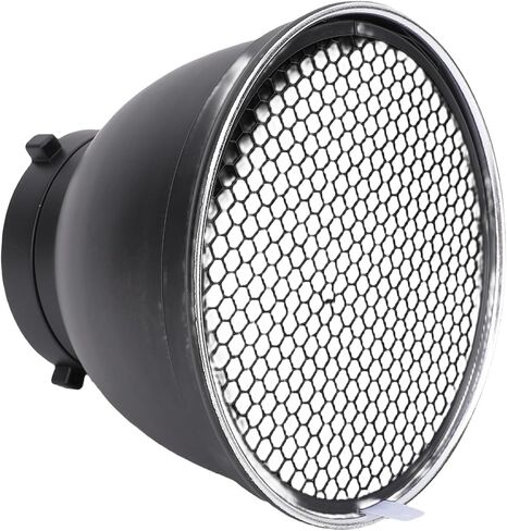 Yunir 7 Inch Standard Reflector Dish with 60° Honeycomb Grid, Light Modifier Lamp Shade for Bowens Mount Studio Strobe Flash in Kuwait