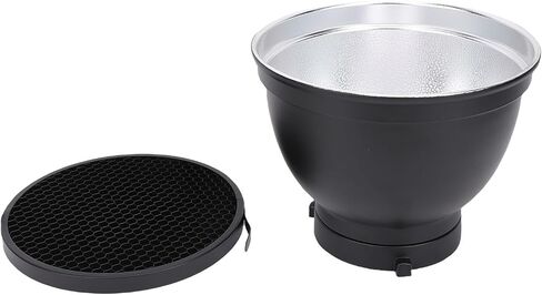 Yunir 7 Inch Standard Reflector Dish with 60° Honeycomb Grid, Light Modifier Lamp Shade for Bowens Mount Studio Strobe Flash in Kuwait