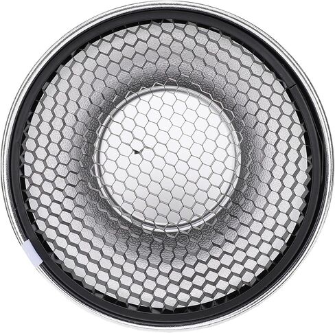 Yunir 7 Inch Standard Reflector Dish with 60° Honeycomb Grid, Light Modifier Lamp Shade for Bowens Mount Studio Strobe Flash in Kuwait