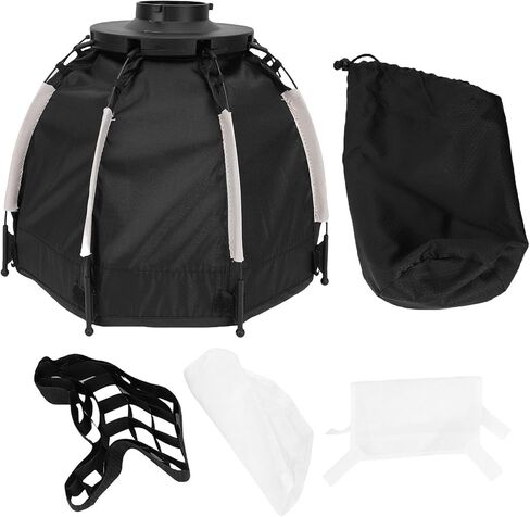 cuifati portable softbox 9.44x11.41in refbox بسرعة مع الشبكة ، مربع مصور فوتوغرافي مضغوط ABS لضوء ملء كوب ، متين ومحمول in Kuwait