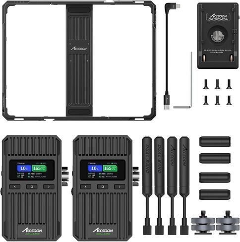 Accsoon PowerCage Pro II Video Stabilizer for iPad Pro Gen 3,4,5,6, 13''Air 6/7 with CineView 2 SDI Wireless Video Transmission System in Saudi Arabia