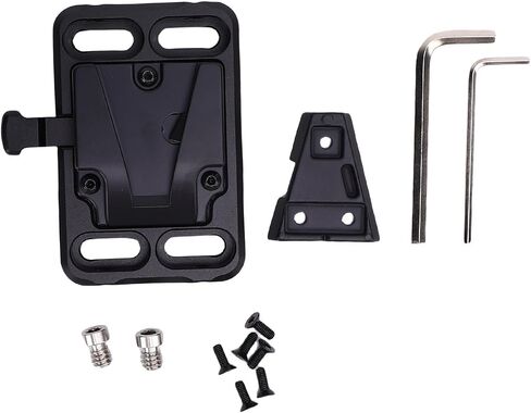 Sanpyl V Mount Battery Plate, V Mount Lock with 1/4in and 3/8in Threaded Holes, Portable V Mount Lock Battery Plate in Saudi Arabia