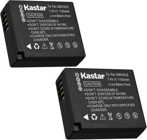 Kastar Battery 2 Pack forLeica BP-DC15, BPDC15, BP-DC15E-U, BP-DC15-E, BP-DC15-U, BP-DC15-TK, Leica 18544, 18545 and Leica D-Lux (Type 109) Cameras in Saudi Arabia