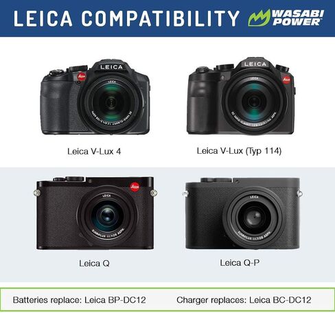شاحن بطارية USB Dual USB Dual Power لـ Leica BP-DC12 و BP-DC12-U و 18729 و Leica V-Lux 4 و V-Lux (TYP 114) in Saudi Arabia