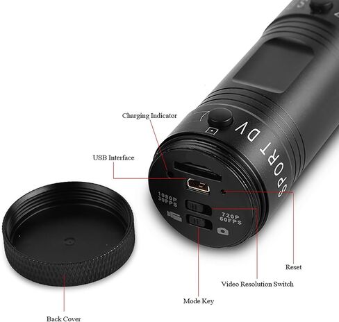 VGEBY Ultra Mini Full HD 1080P Camera with External Mic, Lightweight Sports DV, Wide Angle Lens for Outdoor Sport Dv Camera in Saudi Arabia