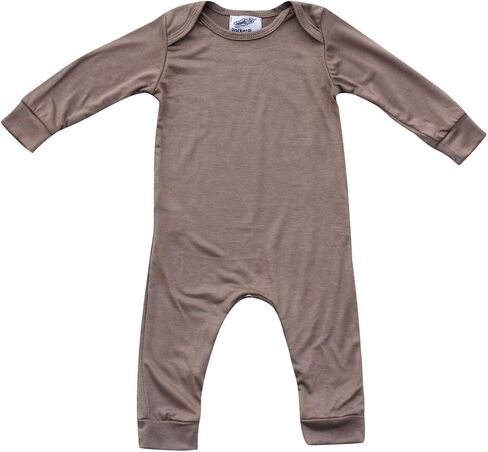 Plain Silky Long Sleeve Baby Romper in Kuwait