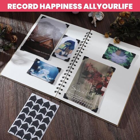 480pcs Picture Corners for Scrapbooking, Self-Adhesive Photo Corners for Scrapbooking, Scrapbook Photo Corner Stickers for Albums, DIY Craft, Memory Book, 10 Colors in Saudi Arabia