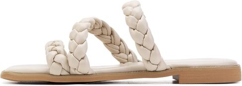 Greatonu Women's Square Square Square Fluded Sandals Awary Summer Open Slides Slides for Women 2025 Strappy Slip on Grosed Sandals in Kuwait
