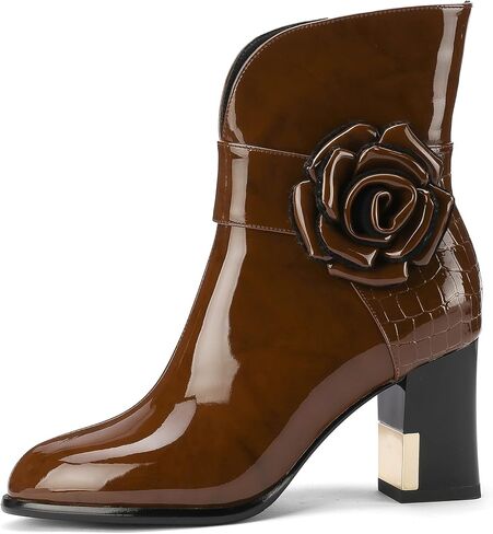 TDD Western Gladiator Boots for Winter Winter Ongle Calf Booties Botas Para Mujer Chelsea Leather Block Block Dress Combat Warm Wark Cown Cowgirl Ladies High Heels in Kuwait