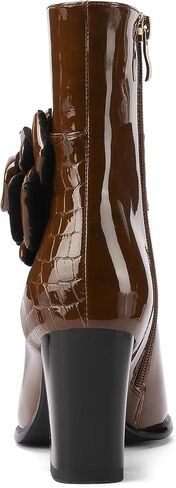TDD Western Gladiator Boots for Winter Winter Ongle Calf Booties Botas Para Mujer Chelsea Leather Block Block Dress Combat Warm Wark Cown Cowgirl Ladies High Heels in Kuwait
