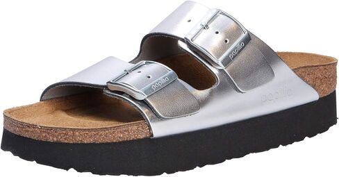 Papillio Womens Arizona Platform Leather Silver Sandals 6 US in Saudi Arabia