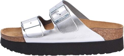 Papillio Womens Arizona Platform Leather Silver Sandals 6 US in Saudi Arabia