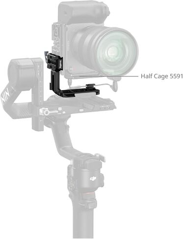 SmallRig Vertical Mount Plate for Cage, Built in 1/4''-20 Thread and Baseplate for Arca-Type, L Bracket Switching Grip for Tripods, for DJI RS 4 Pro/ RS 4 Mini / RS 4 / RS 3 Pro / RS3 / RS2 - 5594 in Saudi Arabia