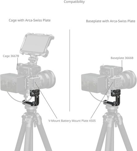 SmallRig Vertical Mount Plate for Cage, Built in 1/4''-20 Thread and Baseplate for Arca-Type, L Bracket Switching Grip for Tripods, for DJI RS 4 Pro/ RS 4 Mini / RS 4 / RS 3 Pro / RS3 / RS2 - 5594 in Saudi Arabia