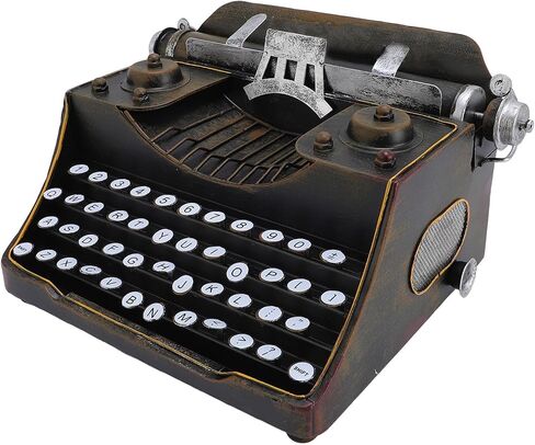 Topincn Retro Vintage Model Catewriter Model Metal Innovative Vintage Vintage Typewriter Decoration Art Ornament for Photography Film Prop (Green) in Saudi Arabia