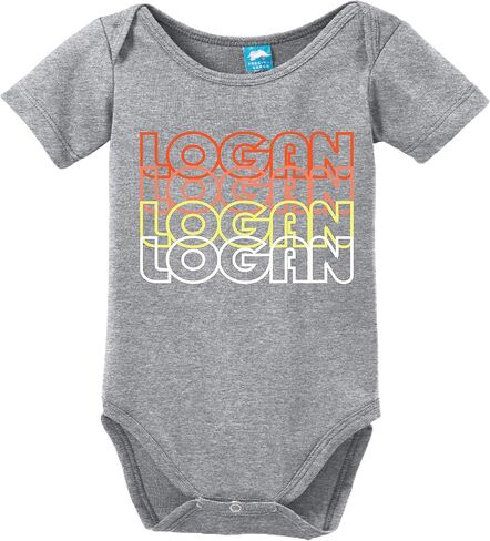 Logan Utah Retro 70s Funny Bodysuit Baby Romper in Saudi Arabia