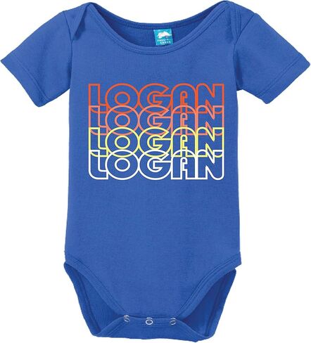 Logan Utah Retro 70s Funny Bodysuit Baby Romper in Saudi Arabia