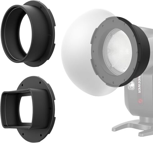 NEEWER Flash Magnetic Adapter Ring Set (2 Pack), Silicone Magnetic Mount Holder for NEEWER NW620 NW700 NW760 Z880 Z760 Square Head & Z1 Z2 Round Head Speedlite, CRS1 in Saudi Arabia