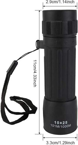 أحاديات التلسكوب أحادي العين للمشي لمسافات طويلة 10x25 للتلسكوب المحمول HD 10x التكبير أحادي المجهر مقاوم للماء. in Kuwait