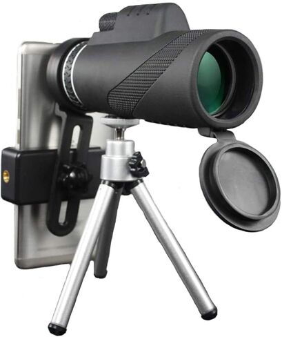Portable Binoculars High Power 10x40, Monocular Compact with High BAK4 Prism Lens Monocular with Smartphone Adapter and Tripod in Saudi Arabia