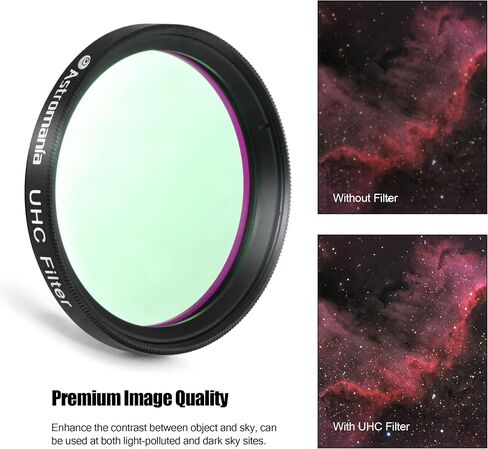 Astromania Astronomical 2"/M48-extension Tube Kit for Cameras and eyepieces - Length 5mm 10mm 20mm 30mm - Bundle with - 2" UHC (Ultra High Contrast) Filter in Saudi Arabia
