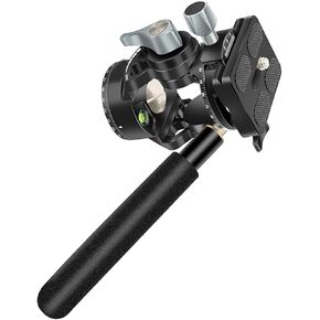 Double Panoramic Tripod Fluid Head Small Pan Tilt Head Quick Release Plate and Handle for DSLR and Small Video Cameras in Kuwait
