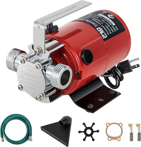 Utility Pump, Prostormer 1/10HP 120V Mini Portable Electric Water Transfer Pump 330GPH Plumbing Equipment with Water Hose Kit Great for Yard, Garden, Pool Draining in Kuwait