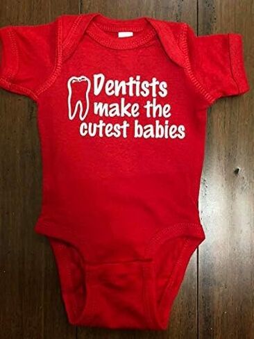 طبيب الأسنان Baby Onesie ® Dame Gift Imitist One Piece Bodysuit in Saudi Arabia