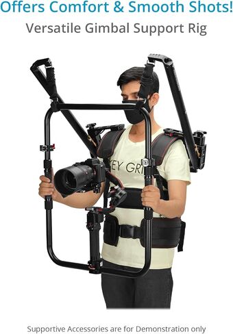 PROAIM GIMBAL-BIRD Support GIMBALS CAMBALS 2-AXIS / 3-AXIS Camera. يدعم أفضل مقبض في المقبض والغامضة القائمة على الحلقة ونطاق الحمولة النافعة: 5-15 كجم/11 رطل-33 رطل in Saudi Arabia