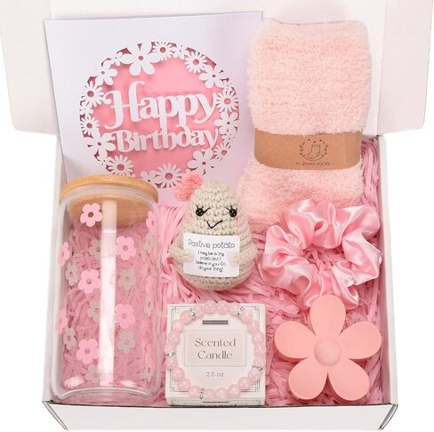 Nunubeo Birthday Gifts for Teen Girls Women, Pink Gift Basket for Teenage Girl, Teen Girl Gifts Trendy Stuff, Gifts for Daughter Niece Granddaughter Friends Her, Gift Idea for All Occasions in Saudi Arabia
