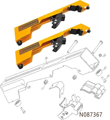DW7231 MITER منشار قوسة تصاعد المشبك ， ل dewalt miter saw bracketset - miter miter mater أجزاء ، 2 pcs متوافقة in Saudi Arabia
