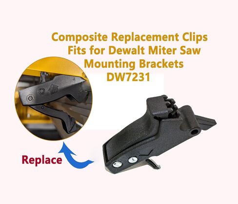 DW7231 MITER منشار قوسة تصاعد المشبك ， ل dewalt miter saw bracketset - miter miter mater أجزاء ، 2 pcs متوافقة in Saudi Arabia