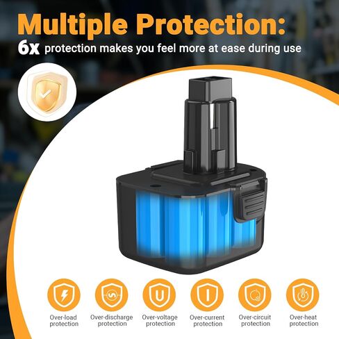 Shentec 3500mAh 12V استبدال لـ Black & Decker 12V بطارية PS130 A9252 A9275 PS130 PS130A FireStorm PS130 POWER TOOL PACKS in Saudi Arabia