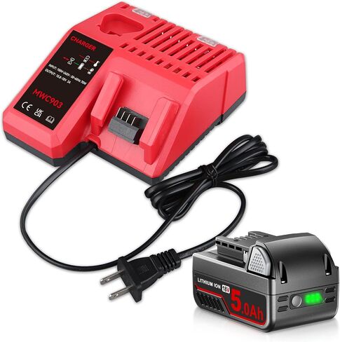 2 Pack 18V 7.0Ah 48-11-1840 Replacement for Milwaukee Battery and 3A 12-18V Charger Compatible with Milwaukee Battery Charger 48-11-1812 48-11-1850 48-11-1828 in Kuwait