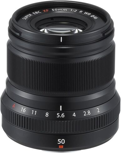 Fujifilm XF 50mm f/2 R WR Lens (Black) Bundle with 46mm Protection HGX Prime Filter + Cleaning Kit | Fuji 50mm f2 Lens in Saudi Arabia