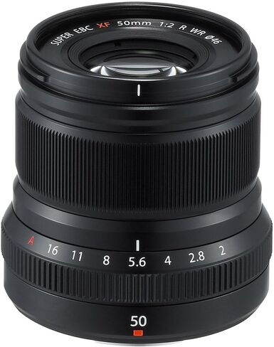 Fujifilm XF 50mm f/2 R WR Lens (Black) Bundle with 46mm Protection HGX Prime Filter + Cleaning Kit | Fuji 50mm f2 Lens in Saudi Arabia