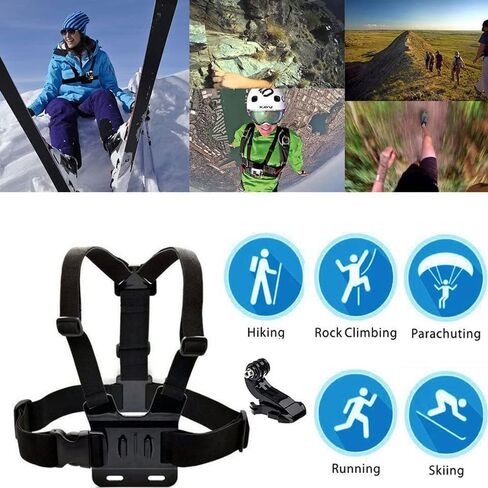 GoPro Official Chest Mount (Performance Chesty) - Adjustable Harness for Hands-Free POV Action Camera Mounting - Compatible with GoPro in Saudi Arabia