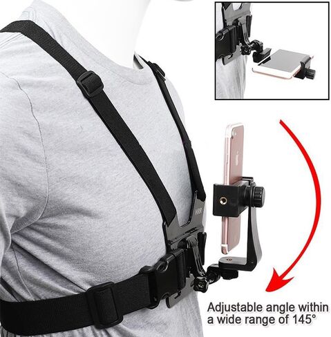 GoPro Official Chest Mount (Performance Chesty) - Adjustable Harness for Hands-Free POV Action Camera Mounting - Compatible with GoPro in Saudi Arabia