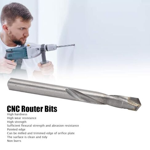 Jobber Drill Bits 10Pcs Straight Shank Twist Drill, Tungsten Steel Engraving Milling in Saudi Arabia