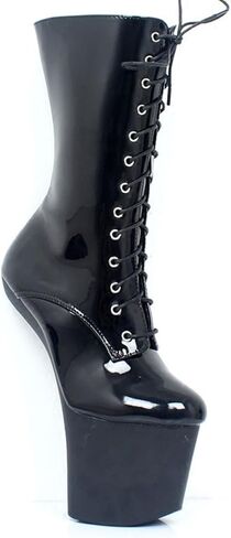 أعقاب عالية 20 سم أحذية الكاحل Heelless في الكاحل سميكة ذات براءة اختراع أحذية جلدية ترقص in Kuwait