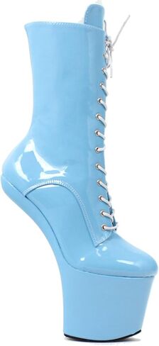 أعقاب عالية 20 سم أحذية الكاحل Heelless في الكاحل سميكة ذات براءة اختراع أحذية جلدية ترقص in Kuwait