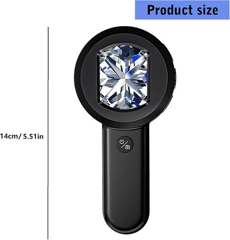 Cordless Digital Microscope With Large LCD Screen USB Connectivities For Precise Coin Grading Jewelry Appraisal Digital Magnifier With Double Light Mode in Saudi Arabia