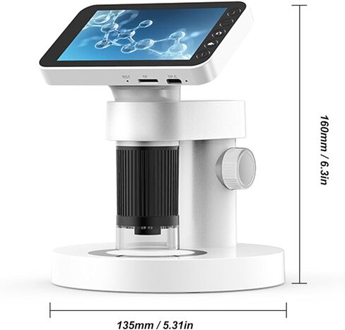 3.97 بوصة شاشة ملونة المجهر الرقمي ، مجهر التكبير machifier 1000x مع تسجيل الفيديو للطلاب علم بيولوجيا علم المواد in Kuwait