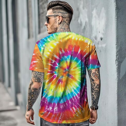 TIE صبغة قمصان الرجال Hippies كبار القميصين القميص القميص TIE TIE TIE TIE Senior in Kuwait