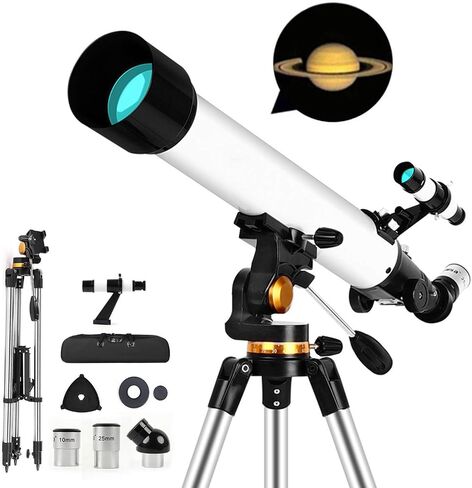 Astronomical Telescope for Kids 700/70mm Portable Refractor Super Clear Telescope with Adjustable Tripod and Carry Bag for Astronomy Beginners Good Partner to View Landscape and Planet in Saudi Arabia