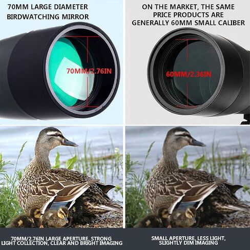 Adults Kids Telescopes for Astronomy Professional High Magnification 70mm Aperture Refraction Telescope Zoom Portable Monocular Scope with Tripod Phone Holder Beginners Space Observation in Saudi Arabia